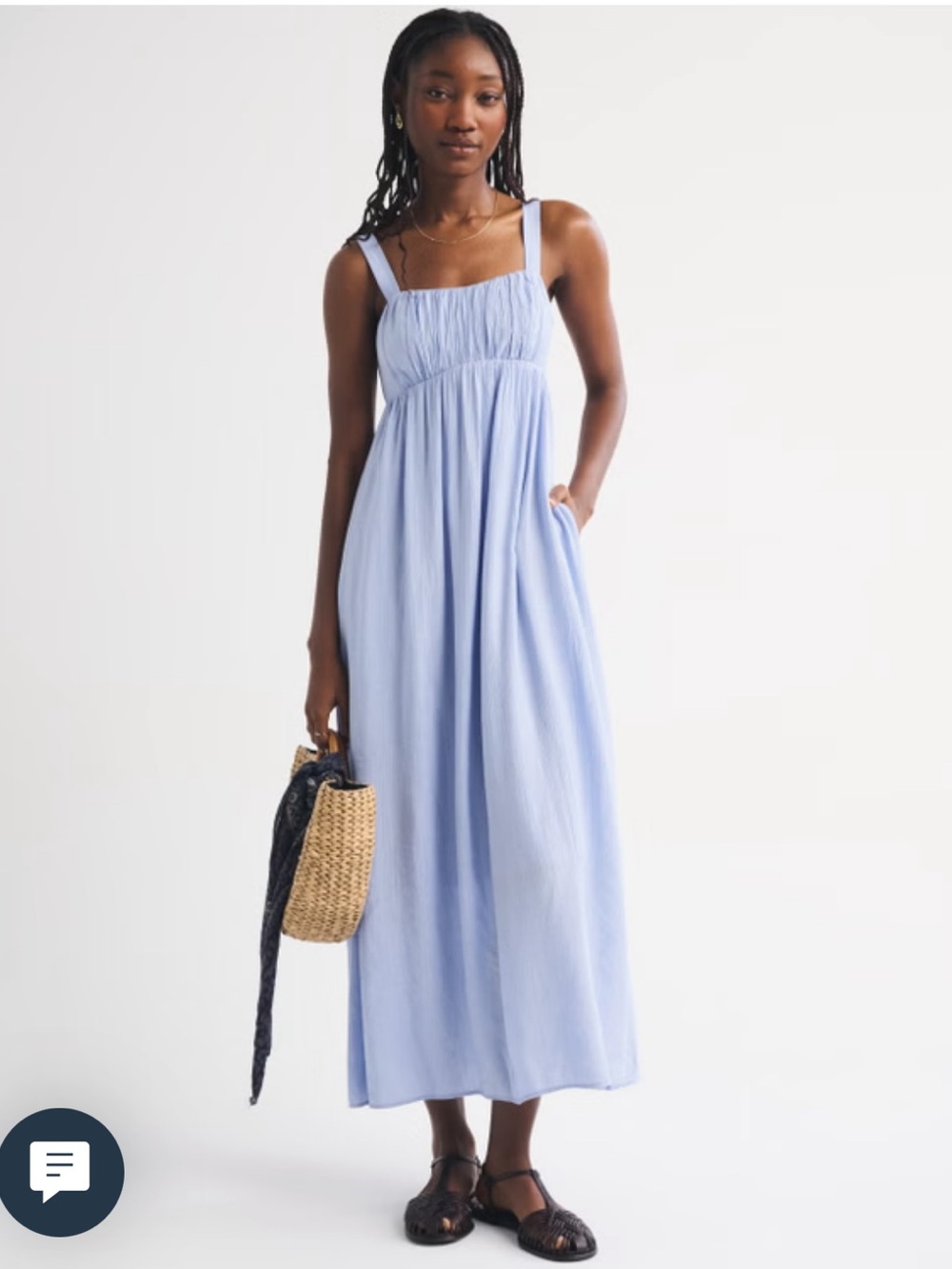 Bra-Free Sweetheart Ruched Flowy Maxi Dress